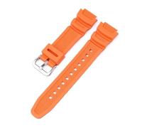 KAXSFE Correa de silicona de 18 mm compatible con Casio G-Shock AQ-S810W/S800W AE-1000W 1200 SGW-400H/300H/500H W-735H W-216H(Orange S)