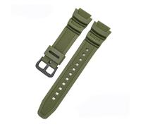 KAXSFE Correa de silicona de 18 mm compatible con Casio G-Shock AQ-S810W/S800W AE-1000W 1200 SGW-400H/300H/500H W-735H W-216H(Army Green B)