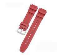 KAXSFE Correa de silicona de 18 mm compatible con Casio G-Shock AQ-S810W/S800W AE-1000W 1200 SGW-400H/300H/500H W-735H W-216H(Red S)