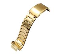 KAXSFE Correa modificada de acero inoxidable for Casio G-Shock GW-M5610, DW5600, GW-5000, G-5600, GA2100, GM5600, GM2100, 16 mm. Pulsera for hombre(Gold,GM2100)