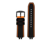 KAXSFE Correa modificada Gbd200 compatible con Casio Cat Man Gbd-200-1/sm-1a5/9 Correa de silicona deportiva for reloj de buceo Accesorios for hombre(Black Orange bk)