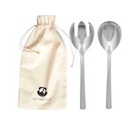 Kay Bojesen Cubiertos de ensalada Grand Prix 18.5 cm 2 piezas Polished steel