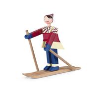Kay Bojesen Denmark Esquiador de madera Datti (rojo)