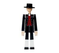 Kay Bojesen Denmark Kay Bojesen hombre en traje típico noruego negro-rojo-blanco