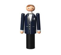 Kay Bojesen Denmark Kay Bojesen novio Azul-negro-blanco. 12 cm