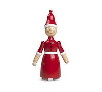 Kay Bojesen Figuras Papá Noel 19,5 cm Figuras de Madera diseño Original, Rojo