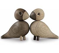 Kay Bojesen tortolitos 1 par de Figuras 9 cm pájaros cantores decoración, Madera