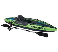 Kayak Canoa Inflable Challenger K1 Intex 1 Plaza 68305 Con Remos Y Bomba