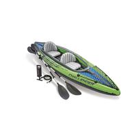 Kayak Canoa Inflable Challenger K2 Intex 2 Plazas Con Remos Y Bomba Río