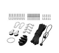 Kayak Canoa Trolley Kit - Reliable Boating Accessory, Heavy Duty Resistant Components | Versatile Adjustment System Smooth Pulley for Better Drifting Paddling Trips