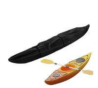 Kayak Cover Waterproof, Paddle Board UV Protector for Outdoor Storage, Heavy Wind-Resistant Boat Shield, Perfect for Summer Beach Lake River Camping RV Women Travel Use, Black
