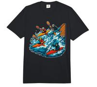 Kayak Cross Ramp Start Four Racers Comfort Colors Adult Heavyweight T-Shirt