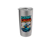 Kayak Cross Splash con postes de puerta Vaso térmico de acero inoxidable de doble pared