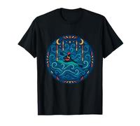 Kayak Cruz Luna Círculo Estrel Camiseta