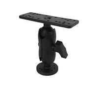 Kayak Fish Buscador Monte de 360 grados Marine Marine Electronic Fish Buscador de pescado Cabeza de bola ajustable Placa GPS giratoria para kayaks barcos pescadores nylon