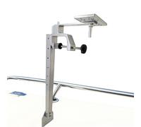 Kayak Fish Finder Mount - Aluminum 28x47x70cm 360° Rotating Adjustable Telescopic Bracket | Marine Fish Finder Base Mount Stand for Boat Kayak Console Deck Paddle Angling Fishing Outdoor Water Use
