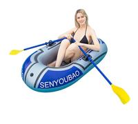 Kayak Flotante de Piscina - balsa Plegable Inflable, Recipiente de Agua multipropósito | Recorrer Kayak con Compartimentos de Aire Separados, Bote de Inflable Plegable para Viajes flotantes de r