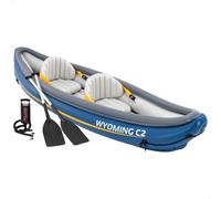 Kayak hinchable 2 plazas wyoming c2 con remos y bomba de inflado