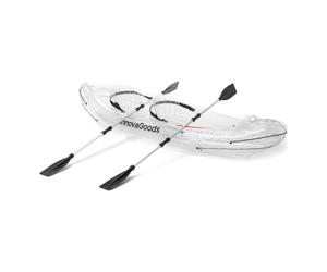 Kayak inflable InnovaGoods V0103503 transparente 2 plazas 180 kg kit completo