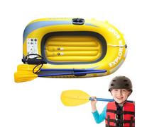 Kayak inflable para barco, doble asiento, construcción de PVC, diseño plegable, balsa de pesca portátil gruesa, equipo ligero para embarcaciones al aire libre, aventura de verano, viajes en el lago