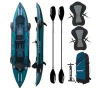 Kayak Inflable Wattsup COD 2 plazas - 410 x 85 cm (13'4" x 33") - PVC Laminado + Dropstitch - Pack Completo - MAX 220 kg