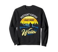 Kayak instantáneo Just Add Water Retro Vintage Style Kayaker Sudadera