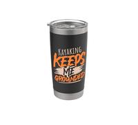 Kayak me mantiene en tierra viaje de aventura Vaso térmico de acero inoxidable de doble pared