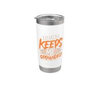 Kayak me mantiene en tierra viaje de aventura Vaso térmico de acero inoxidable de doble pared