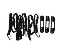 Kayak Paddle Leash | 3Pack Elastic Bungee Lanyard with Secure Buckle | Paddle Holder Clip for Canoe/Inflatable Boat/Plastic Boat | Protected Storage for Paddles & Fishing Poles