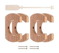 Kayak Paddle Mount, canoa Oar Wall Storage Rack 4pcs Set, Paddle Organizer Holder for Kayak Canoe Fishing Gear, Garage Shed Basement Cabin Wall Storage System, for Paddlers Anglers Outdoor Equipment