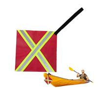 Kayak Safety Flag, Safety Flags For Trucks, Reflective Red Flag For Truck Loads, Safeety Tow Flags, High Visibility Reflective Warning Sign Accessories For Tow Hauling Pole Rv Bike Car Hitch Atv Boats