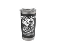 Kayak Scout - Scout Life Retro Scouting Illustration Vaso térmico de acero inoxidable de doble pared