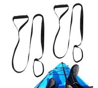 Kayak Strap Handle, 2 Pieces Adjustable Gear, Multi Purpose Drag Strap Accessory, Outdoor Marine Sport Tool with Canoe Water Boat Ski Dock River Lake Beach Daily Use, Durable Transport Aid for Kayaks