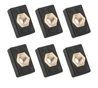 Kayak Track Mount Accessories, 6Pcs Square Nuts Kit for Rail Canoe Kayak Track Mounting System Fishing Boat Accessories