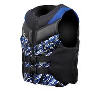 Kayak Vest for Adultos con Cremallera y Cinturón Ajustable, Kayak Vest for Pesca de Rescate y Surf(Blue,S)