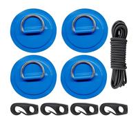 kayakDeckRigging Cord, kayakDeckCord and End Hooks | Parche adhesivo de 8,2 pies de cuerda Tie-Down Hardware for Inflatable Boat Designed for Water Sports and Recreational Activities
