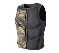 Kayaking Vest Professional Anti-Collision Sleeveless Swim Aid for Fishing Boating Surfing Water Sports Family Youth Adult Swimming Canoeing Rafting Outdoor Safety Gear Equipment(Camo,S)