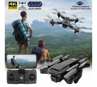 Kayannuo Ofertas de Navidad Juguetes para Niños S186 Dron con Cuatro Cámaras para Evitar Obstáculos y Cámara HD, Aeronave RC Flotante Compatible