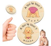 KAYEF 1 Regalo para padres jóvenes, Regalo de nacimiento para padres, Regalo de madera para bebés, Nueva mamá/Futuro papá/Regalo de nacimiento para bebés (Modelo A)