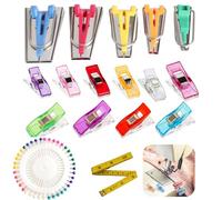 KAYEF 17 piezas appareil a biais, machine a biais, kit para hacer cintas, kit para hacer cintas para kits de patchwork DIY, 4 tamaños (6 mm, 9 mm, 12 mm, 18 mm, 25 mm)