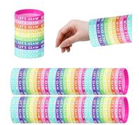 KAYEF 50 pcs pulseras de silicona niños, pulsera silicona pokemon, glow in the dark bracelets, neon party favours, silicone bracelets party glow in the dark party favours