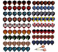 KAYEF accesorios dardos punta de plastico, 102 piezas accesorios dardos, dardos forma estandar y alas dardos duros, juego de dardos accesorios dardos