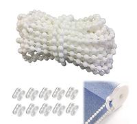 KAYEF Persianas de cadena de bola, persianas de cadena de bola Conectores para persianas enrollables Accesorios para persianas Persianas de cadena de bola Blanco