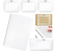 KAYEF Plantilla de líneas rectas de 5 piezas para diarios y sobres Plantilla de guía de direcciones Juego de plantillas para cartulinas Diarios Escritura con inscripciones