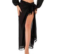 KAYEF Tejido Gasa Mujer, 1 Pieza Mujer Playa Envoltura Gasa Largo Cubierto Gasa, Señoras Vestido Playa, Falda Envoltura Para Playa Bikini