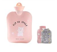 KAYISI Botella de agua caliente, cubierta de felpa 900 para invierno cuerpo cálido alivio del dolor rápido comodidad (color: #F) (color: #a)