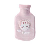 KAYISI Botella de agua caliente, cubierta de franela para el invierno, cuerpo cálido, alivio rápido del dolor, comodidad (500 ml) (color: #a) (color: #a) (color: #a)