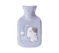 KAYISI Botella de agua caliente, cubierta de franela para el invierno, cuerpo cálido, alivio rápido del dolor, comodidad (500 ml) (color: #a) (color: #D)