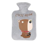 KAYISI Botella de agua caliente, cubierta de franela para el invierno, cuerpo cálido, alivio rápido del dolor, comodidad (250 ml) (color: #C) (color: #C) (color: #C)