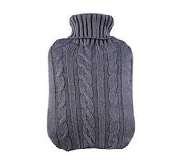 KAYISI Botella de agua caliente, cubierta de punto de gran capacidad para el invierno, cuerpo cálido, alivio rápido del dolor, comodidad (2L) (color: #a) (color: #a) (color: #a)